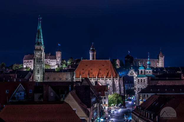 Nürnberger Altstadt bei Nacht